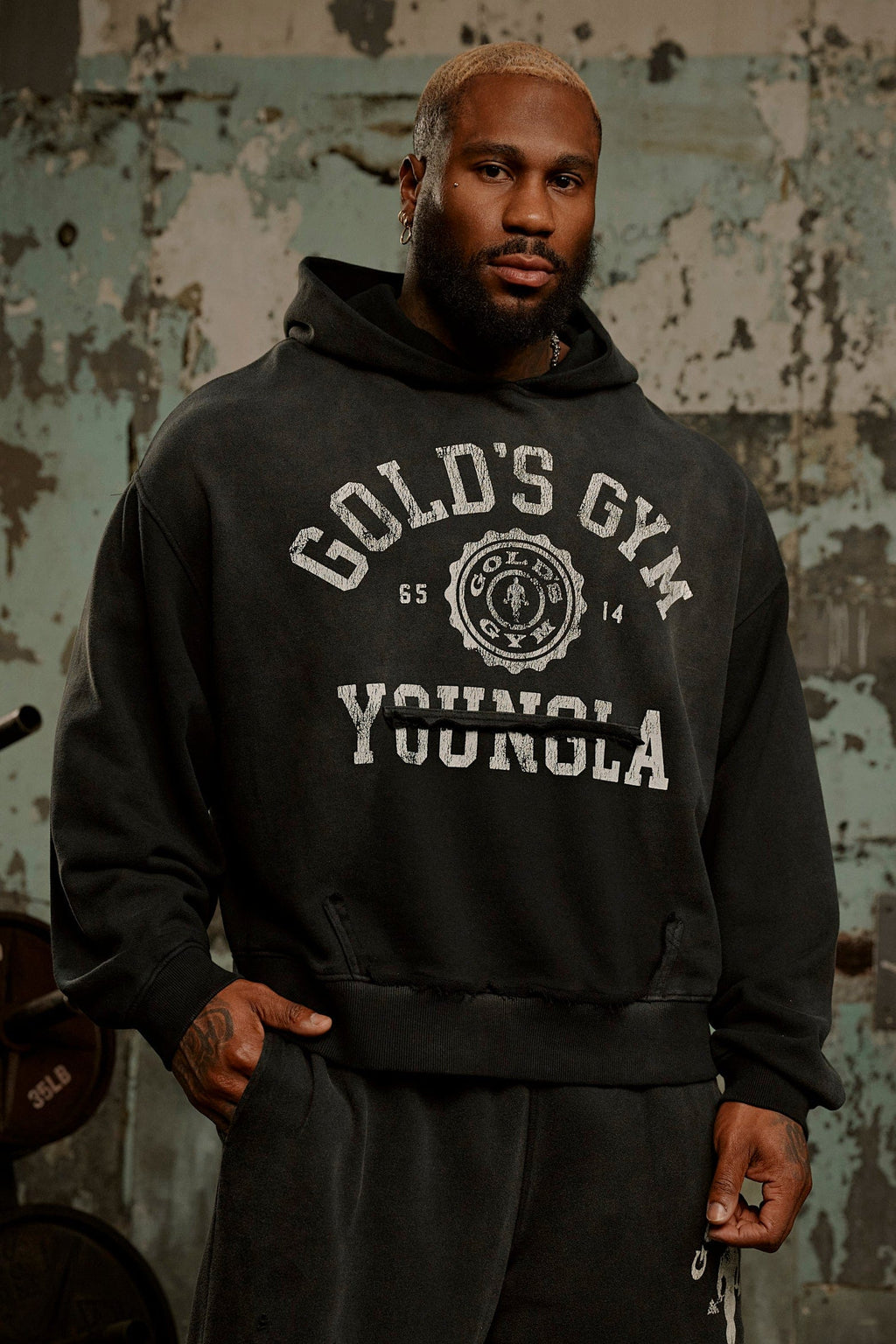 5167 - Gold's Iron Legacy Crest Hoodies